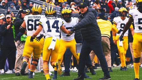 MICHIGAN WOLVERINES Trending Image: Roman Wilson: 'Wouldn't be surprised' if Jim Harbaugh drafts '5 or 6' Michigan players